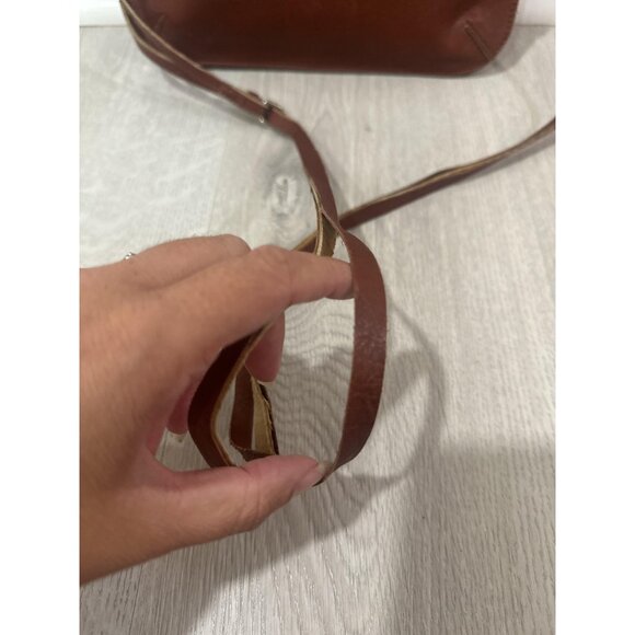 Kooba Satchel Crossbody Bag Womens Brown‎ Leather Top Handle Adjustable Strap - Picture 4 of 13